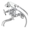 Kingston Brass KS245C Tub Wall Mount Clawfoot Tub Faucet with Hand Shower, Polished Chrome KS245C - alternate 1